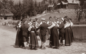 Leikarring i 1904 på Maihaugen