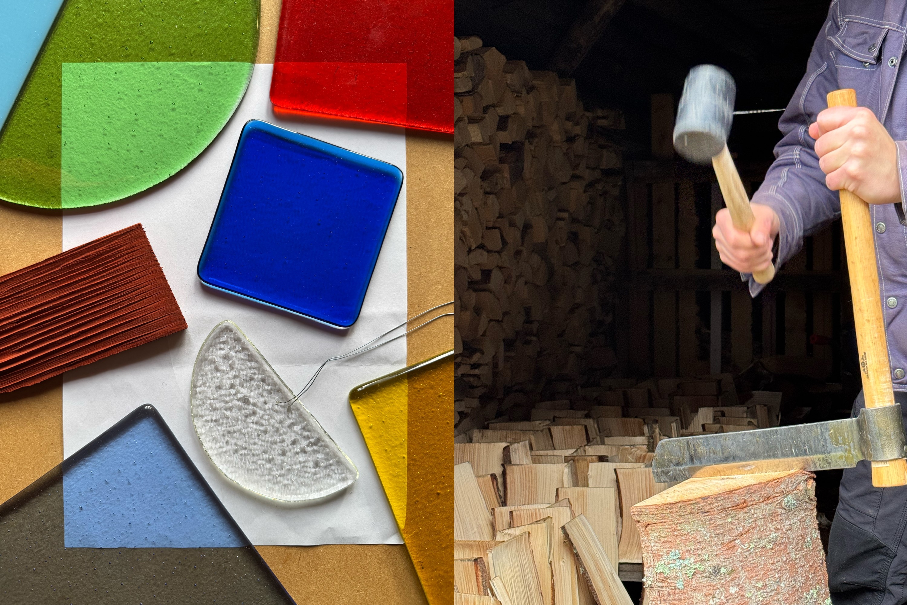 Kunstnere lager dekorasjoner